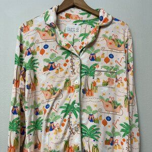 The Cat's Pajamas California Christmas Vacation Pajama Set Large
